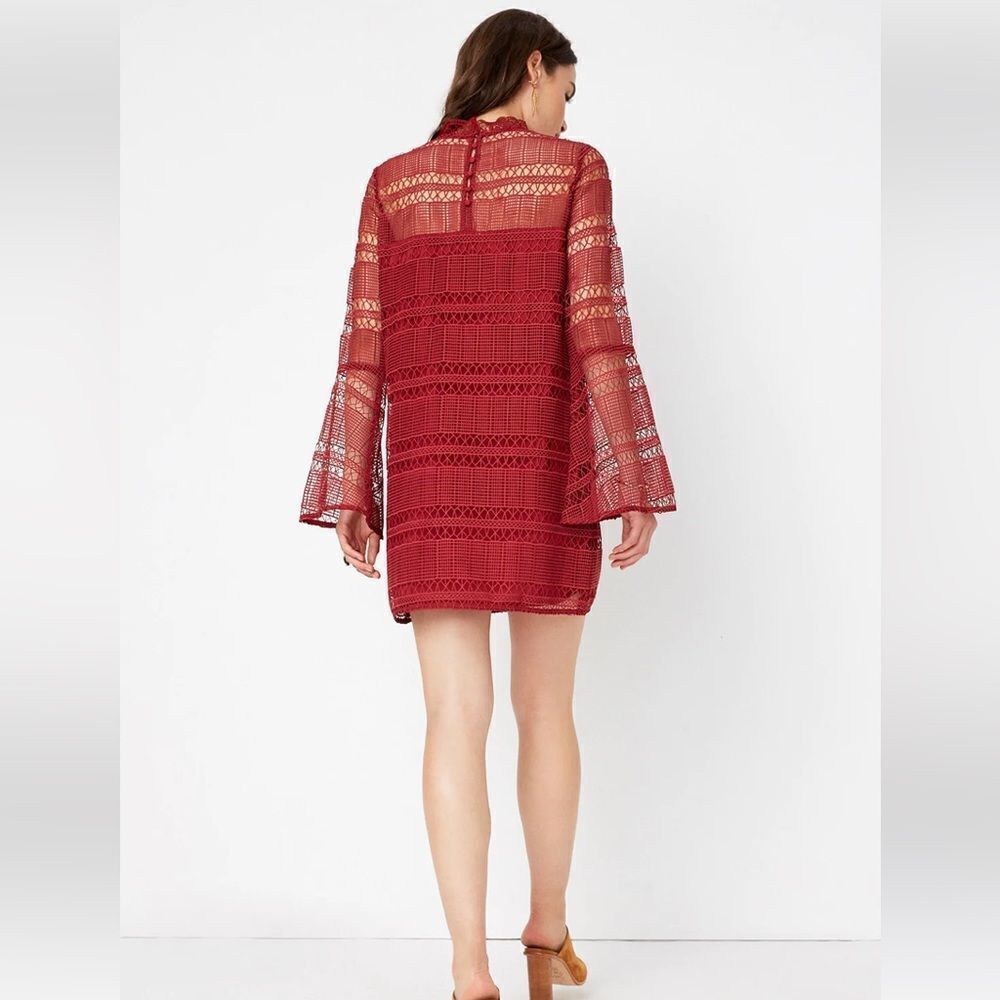 Tularosa Matilda Lace Dress in Dusted Berry Size XS NWT $228        - Picture 2 of 6